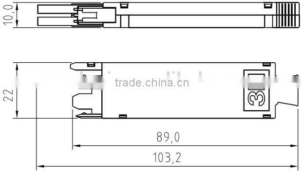 ADSL2+ over POTS/ISDN splitter module for 3M