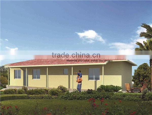 light guage steel structure villa for sale