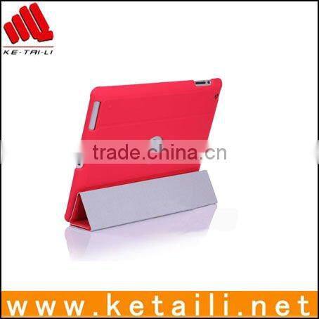 2013 hot selling PU mateiral for ipad skin smart cover