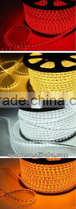 4.8w/m 100m/roll SMD3528 red led colorful rope lighting RGB rubber strip party lamps/lighting outdoor lowes lights