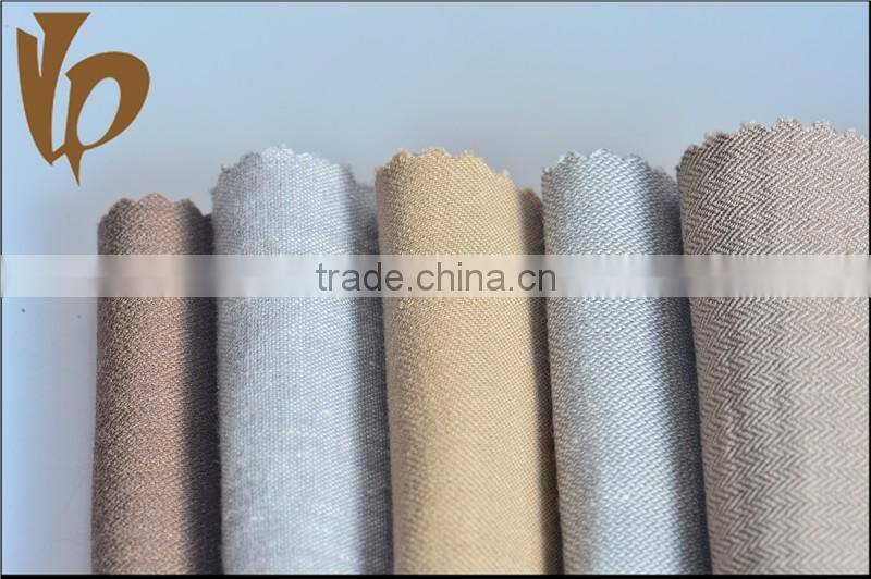 Special fabric yarn dyeing cotton linen polyester spandex fabric with different patters and style