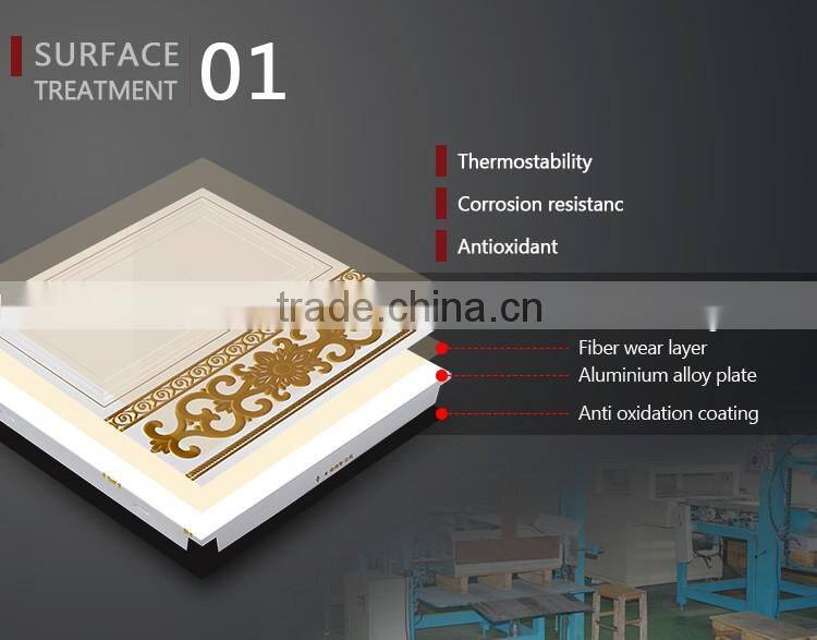 HTL38 Aluminium clip-in decorative ceiling tiles for home decor
