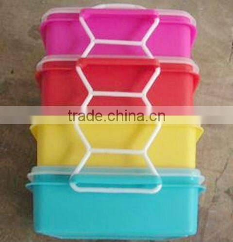 4 layers a set rectangle plastic food container