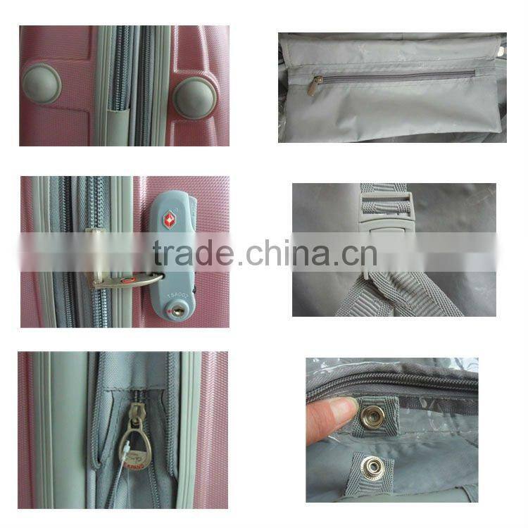 2014 china supplier cheap durable abs/pc trolley luggage hard plastic roller luggage 20'' / 24'' / 28'' OEM accept