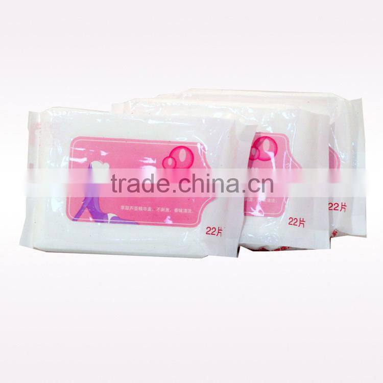 High Grade 22pcs Feminine healthy Care Wet Wipe