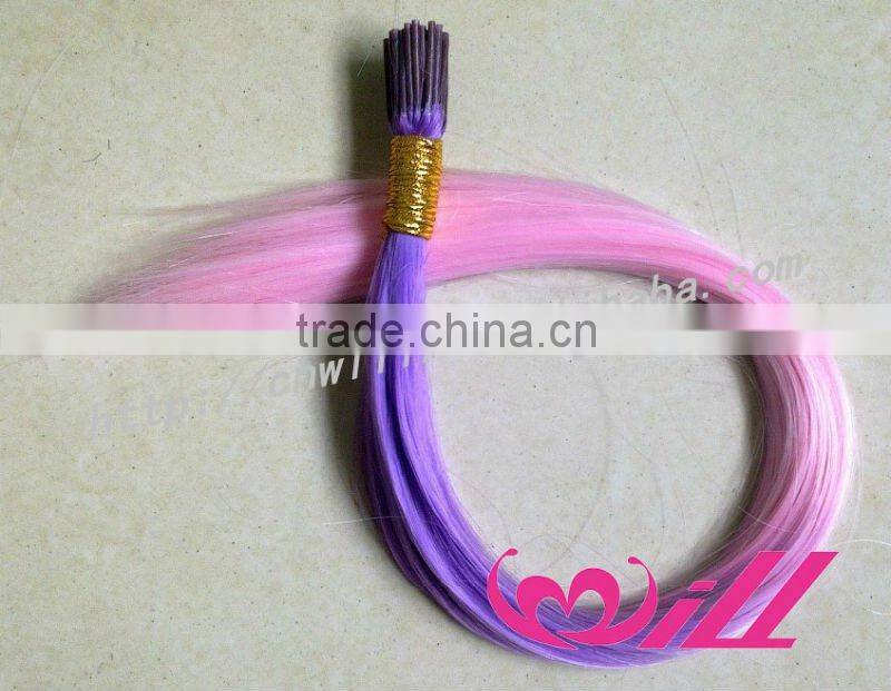 pretty two tone hair extension rainbow hair extension