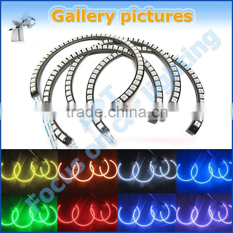 E46 131mm RGB color halo rings led angel eyes