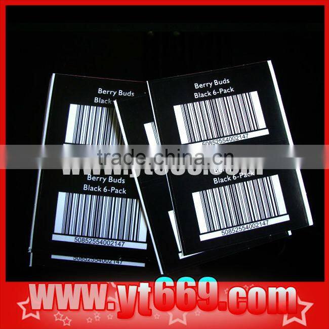 washable barcode label