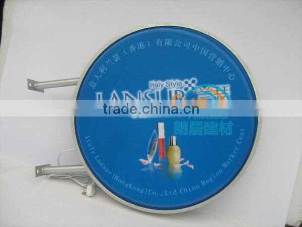 factory price aluminum frame and polystyrene acrylic material led outdoor advertising light box