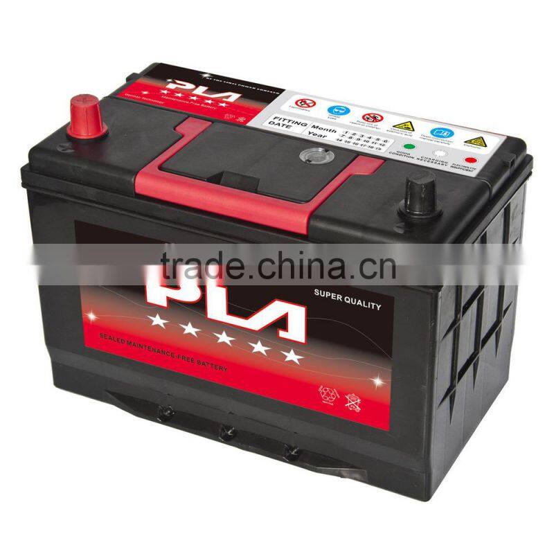 12V Best quality Starting Automotive battery 95D31L 12V 80AH