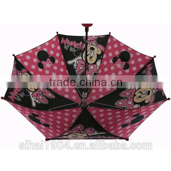 2016 new arrival mini mouse animal photo print kids umbrella