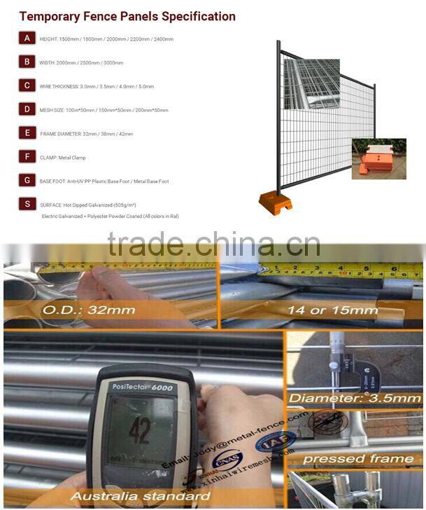 sale commercial and public environments Temporary fencing for hire Fence Barrier