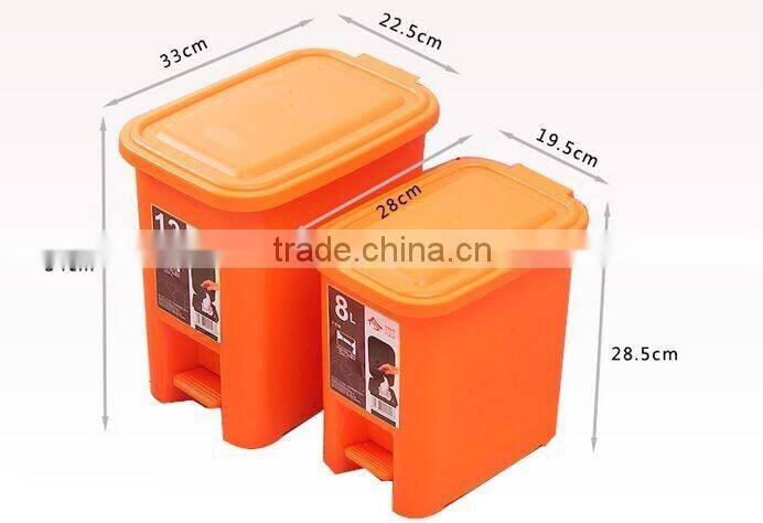 30L new design plastic foot pedal waste bin