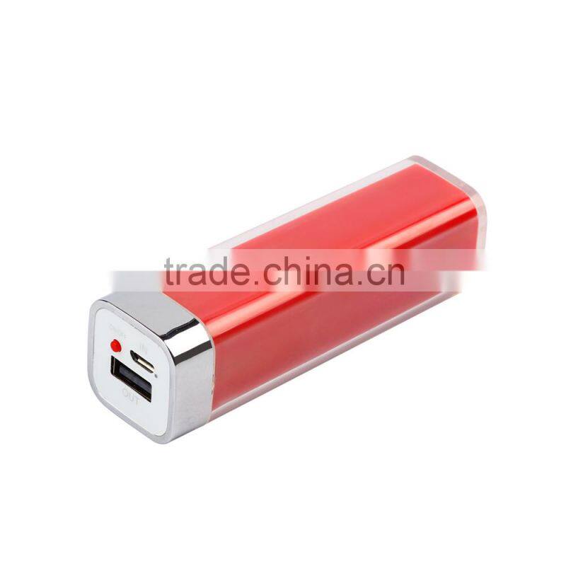 New product 2016 mini portable lipstick 2200mah power banks for iphone 5 6 6s