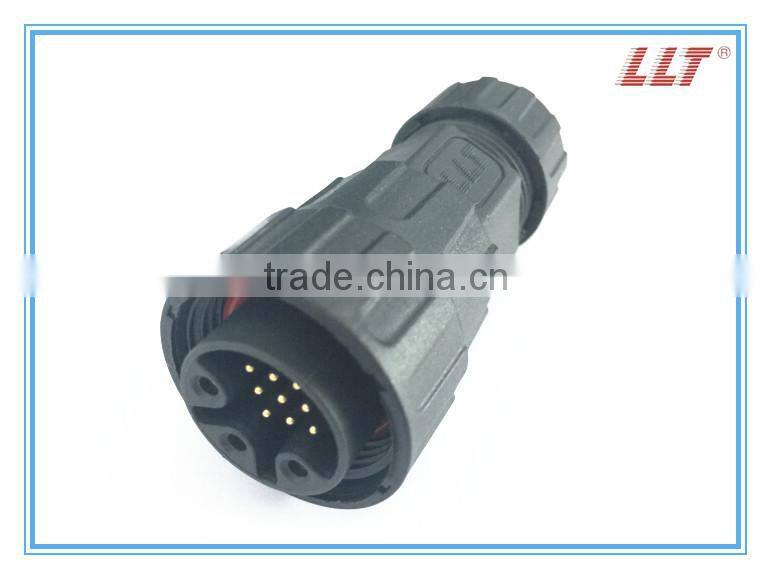 IP67 3+9 poles power and signal connector straight electrical connector
