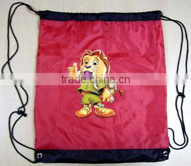 210D Polyester Children Animal Drawstring Bag