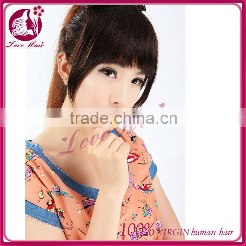New style 100% human hair bang piece fringe band