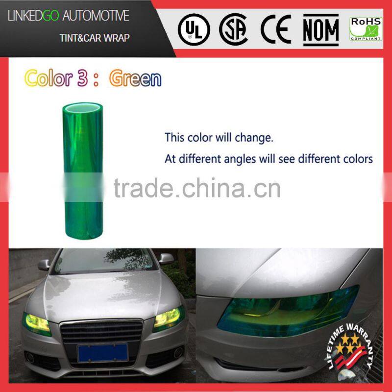 0.3*10M Chameleon Neo Pink Color Headlight Taillight Fog Light Vinyl Tint Film