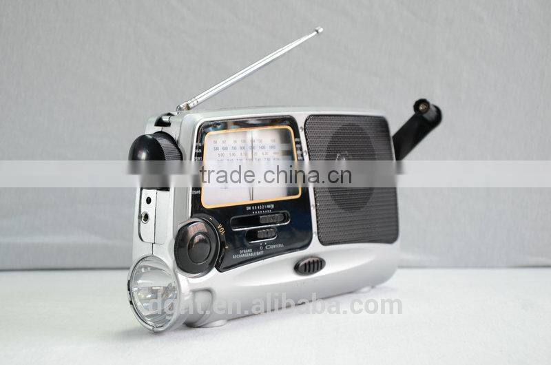 hand crank dynamo rechargeable portable torch radio dealers Radio