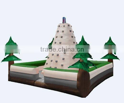 snow mountain winter inflatable games inflatable rock climbing wall