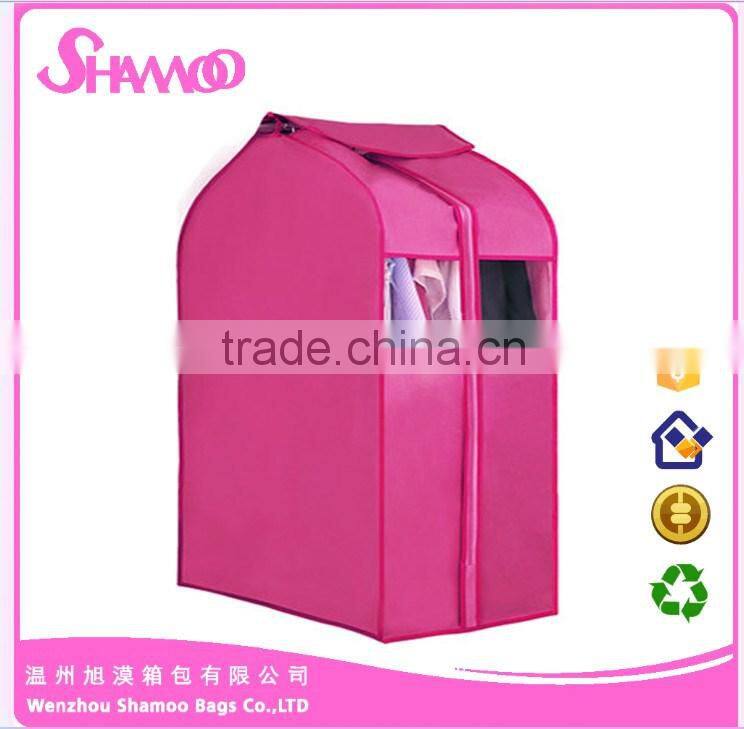 non woven suit garment bag, foldable garment bag,dance garment bag