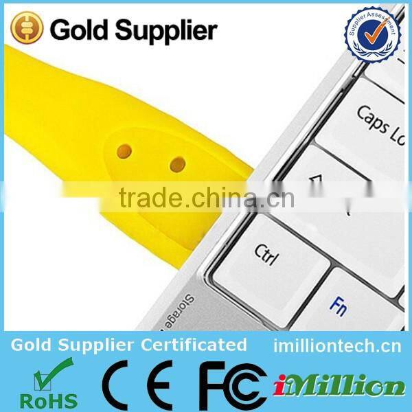 wholesale customized silicone blank cheap usb wristband