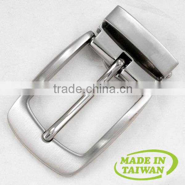 High quality 32mm man alloy press hook and loop belt buckle
