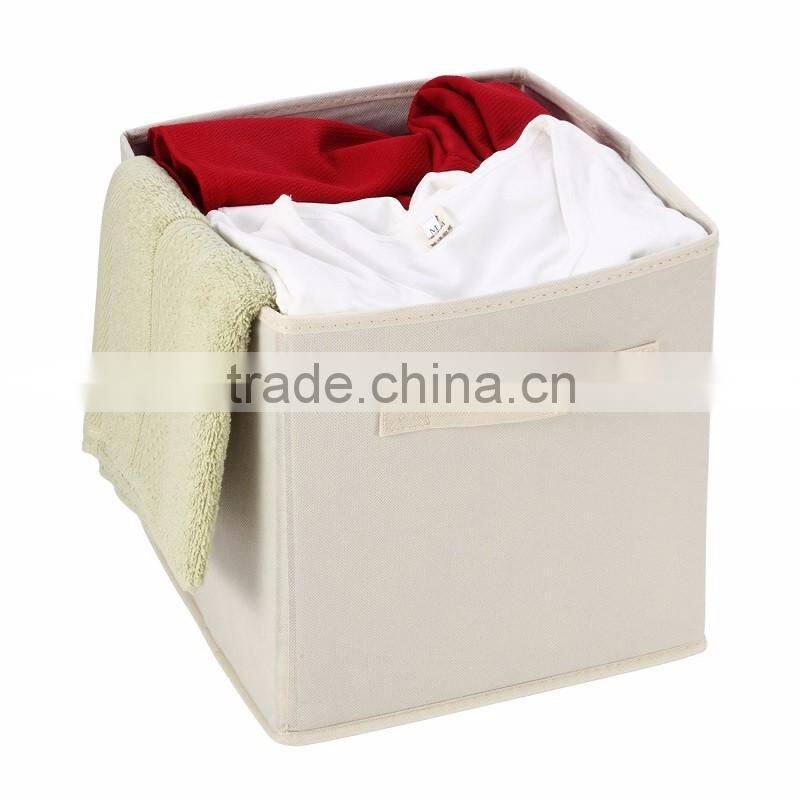 Foldable Clothes Storage Cube Basket Bin, Collapsible Storage Cube For Nursery Home and Office
