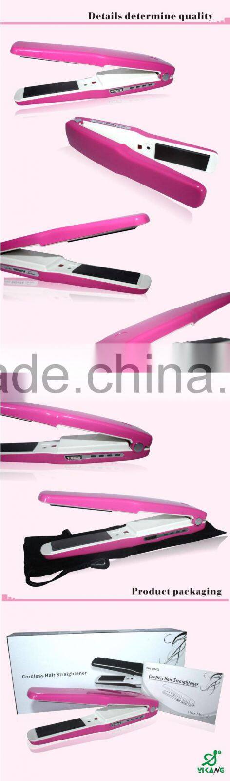Professional hair straightening machine, cordless hair straightener