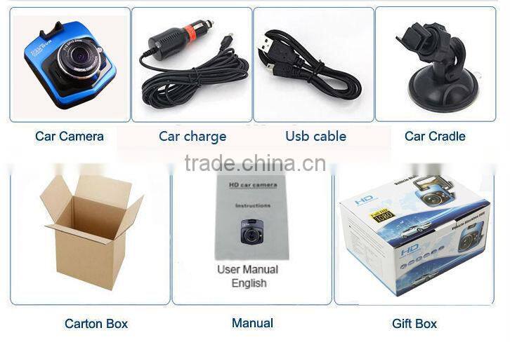 2.7'' TFT screen built-in micro sd card portable car camera hd vehicle recorder cam