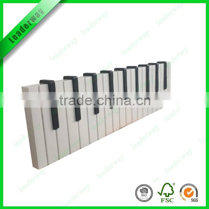 Morden wooden piano keyboard clothes hook