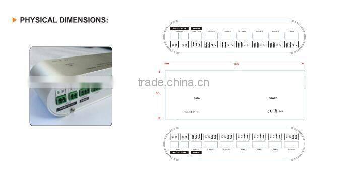Professional DMX/RDM Signal Amplifier and Power Splitter