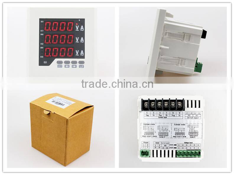 3UI23 frame size 120*120 low price three phase AC LED digital combination meter, for distribution box