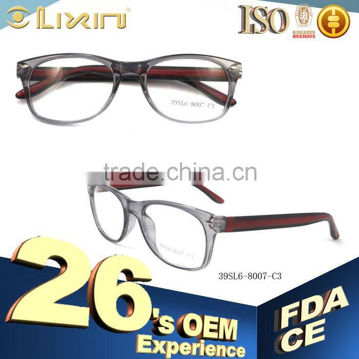 Fashion Design Plastic Eyeglasses Optical Frames 39SL6-8007