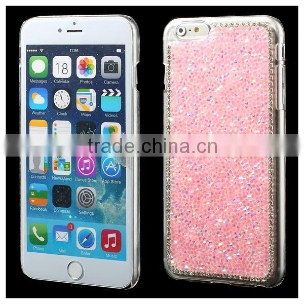 Fashion Rhinestone Mobile Phone Plastic Case for iPhone 6 Plus