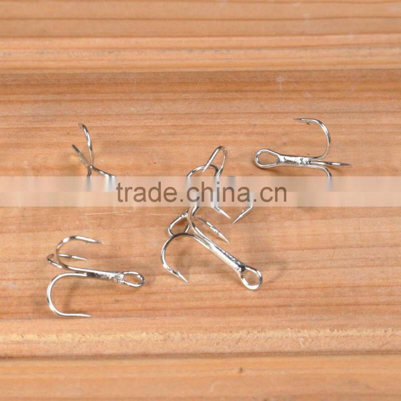 100pcs 8# Fishing Hook High Carbon Steel Treble Hooks Fishing Tackle