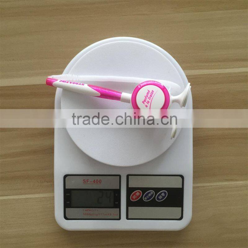 plastic promotional pink color table desk ball pen