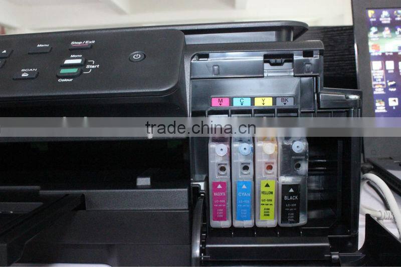 Long & Short lc505 C/M/Y lc509 BK refillable ink cartridge for Brother j100, j105, j200, have tested PERFECT! NO need chip