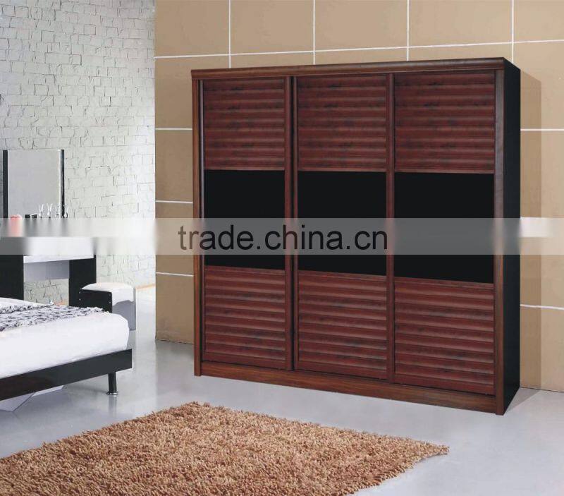 Bedroom Furniture Type and Customizable Material Sliding Door Wardrobe