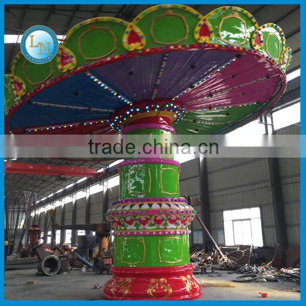 Lino amusement swing carousel rotating flying chair rides for sale