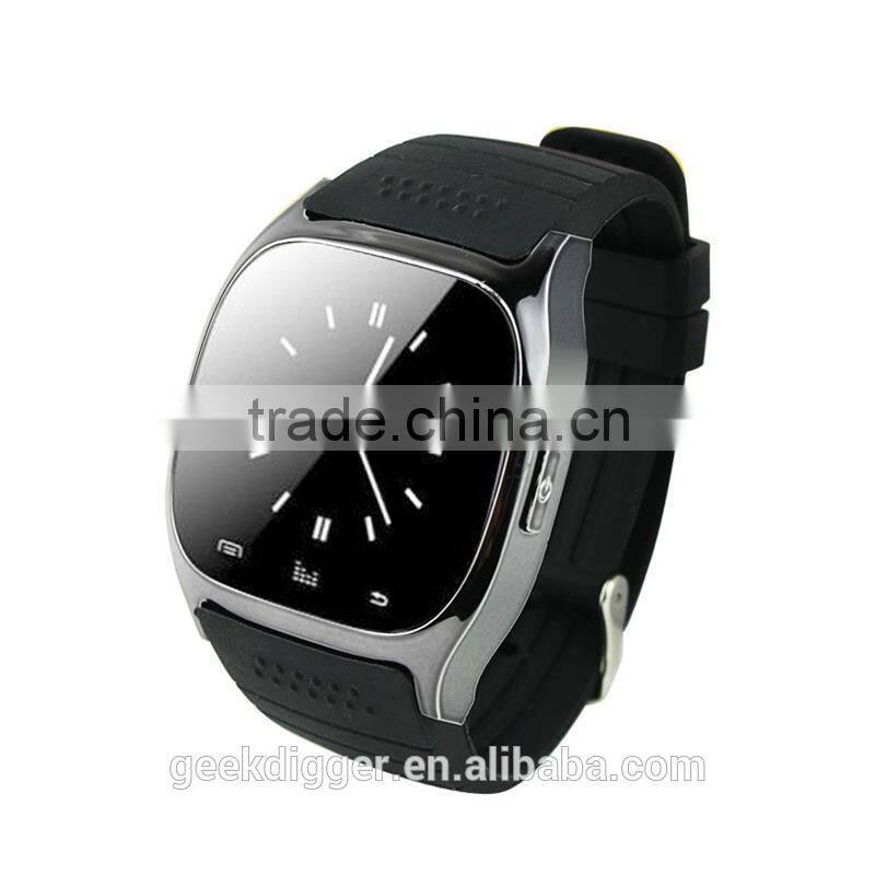 Smartwatch M26 -Black with LED Bluetooth Smartwatch M26 for Android ,IOS