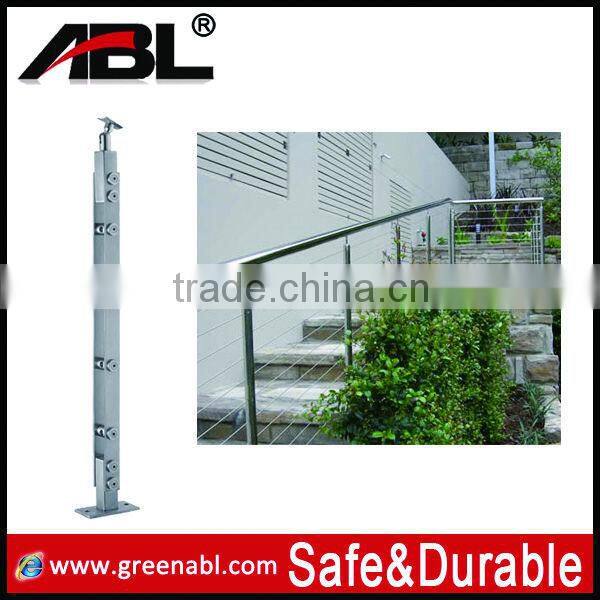 SS304 or 316 3 step ladder with handrail post with handrail bracket in high standard quality