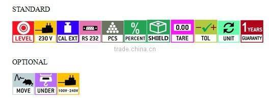 Counting 0.1g hydrostatical precision scales
