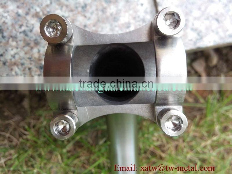 XACD made titanium bending stem Ti folding bicycle stem titanium bending stem custom