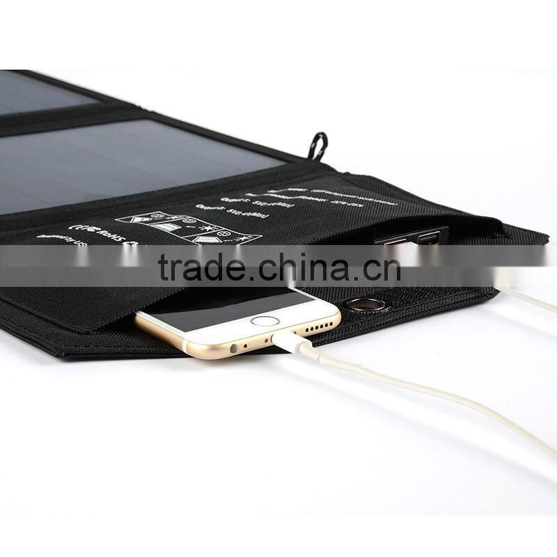 High efficiency 20W waterproof foldable solar mobile phone charger