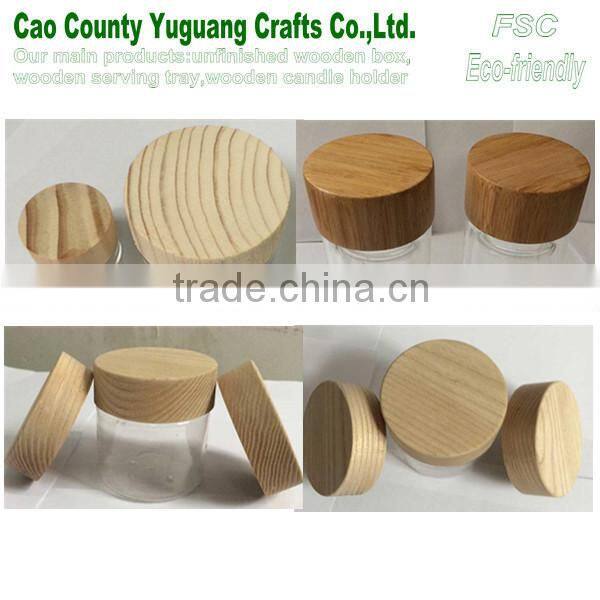 small round wood crafts,wooden glass lid,cup lid