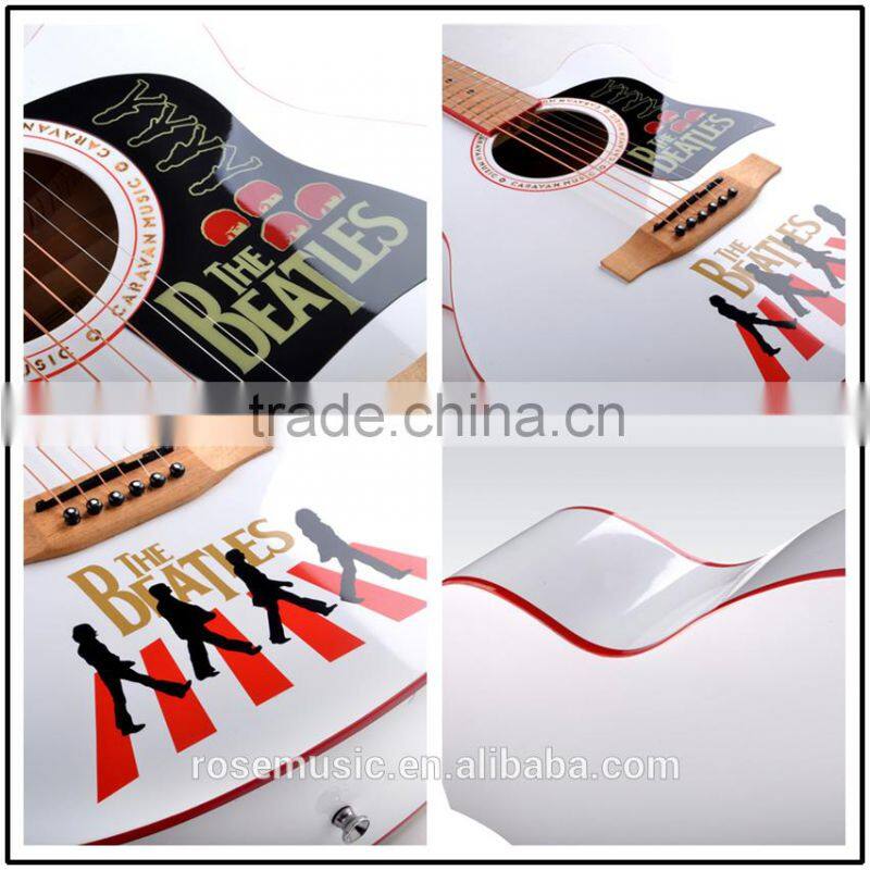 40 inch linden top acoustic guitar Trade CARAVAN MUSIC HS4015