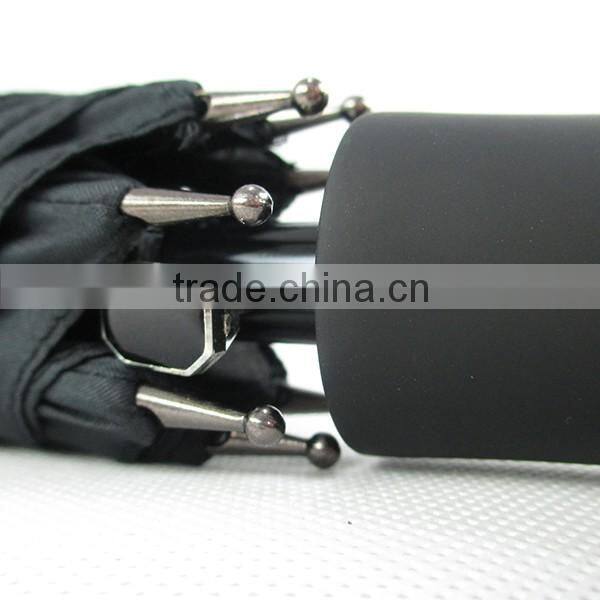 China supplier black color golf umbrella