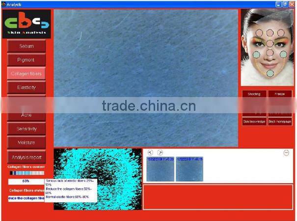 professional made in Taiwan smart skin diagnosis system desktop face analyzer