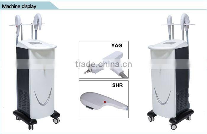 SHR YAG laser for hair tattoo removal skin rejuvenation beauty machine